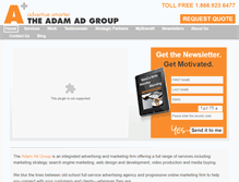 Tablet Screenshot of adamadgroup.com